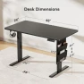 Thumbnail Electric Standing Desk with Memory Presets, Storage Bag & Cable Management — Office, Marsail