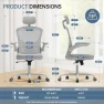 Thumbnail Ergonomic Desk Chair with Flip-up Armrests — Desk Chairs, Synorla