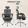 Thumbnail Ergonomic Mesh Office Desk Chair with Footrest — Desk Chairs, DEVAISE