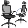 Thumbnail Ergonomic Office Chair with Headrest, Flip-Up Arms, and Wide Cushion — Desk Chairs, GABRYLLY