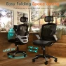 Thumbnail Ergonomic Office Chair with Headrest, Flip-Up Arms, and Wide Cushion — Desk Chairs, GABRYLLY