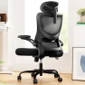 Thumbnail Ergonomic Office Chair with High Back Mesh and Adjustable Lumbar Support — Desk Chairs, Marsail