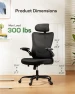 Thumbnail Ergonomic Office Chair with High Back Mesh and Adjustable Lumbar Support — Desk Chairs, Marsail