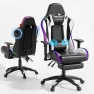 Thumbnail Gaming Chair with Bluetooth Speakers, LED Lights, Massage, and Adjustable Armrests — Gaming Chairs, Mr IRONSTONE