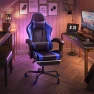 Thumbnail Gaming Chair with Footrest and Massage Lumbar Support — Gaming Chairs, Shahoo