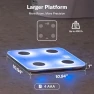 Thumbnail Smart Body Fat Scale with BMI, Fat Percentage, Muscle Mass, and Color-Changing Lights — Weight Management Tools, Alcedo