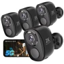 Thumbnail 4-Pack Wireless Outdoor Security Cameras — Outdoor Security Cameras, Rraycom