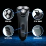 Thumbnail Rechargeable Electric Rotary Shaver with Stainless Steel Blades and Pop-Up Trimmer — Rotary, Barbasol