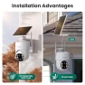 Thumbnail Security Cameras Wireless Outdoor, No Subscription, Solar Powered with 360° Auto Tracking — Outdoor Security Cameras, SOLIOM