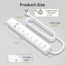 Thumbnail Smart Plug Power Strip with 6 Outlets and 3 USB Ports — Power Solutions & Surge Protection, GHome Smart