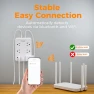 Thumbnail WiFi Flat Plug Strip with 3 Smart Outlets and 3 USB Ports — Power Solutions & Surge Protection, TESSAN