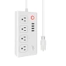 Thumbnail WiFi Smart Power Strip Surge Protector Extension Cord with 4 AC Outlets and 4 USB Ports — Power Solutions & Surge Protection, Jinvoo