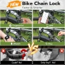 Thumbnail Bike Chain Lock with Fingerprint, Bluetooth App Control — Chain, Dhiedas