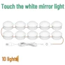 Hollywood LED Touch Dimmable Makeup Mirror — LED Strips, QISHI