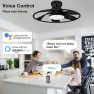 Thumbnail Smart Low Profile Ceiling Fan with Lights — Ceiling Fans, Hoenofly
