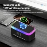 Thumbnail Portable Bluetooth Speaker with Wireless Charging and Night Light — Portable Audio, Auvoda