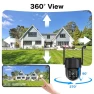 Thumbnail Solar Security Camera Wireless Outdoor — Dome Surveillance Cameras, Seeborder