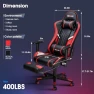 Thumbnail 7-Point Massage Gaming Chair with Footrest and Recliner — Gaming Chairs, Douxlife