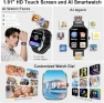 Thumbnail AI Smart Watch with ChatGPT, Bluetooth Calling, 110+ Fitness Modes, Health Monitor, IP68 Waterproof — Smartwatches, uaue