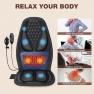 Thumbnail Back Massager with Heat, Massage Seat Cushion with 3D Lumbar Support, 8 Vibrating Motors Massager Chair Pad for Full... — Back Relief Solutions, Comrelax