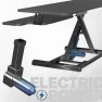 Thumbnail Electric Motor Desk Converter with Height Adjustable Riser and Wide Keyboard Tray — Mounts, VIVO