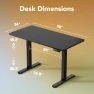 Thumbnail Electric Standing Desk Adjustable Height — Mounts, HUANUO
