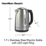Thumbnail Electric Tea Kettle with LED Light Ring — Kettles & Tea Machines, Hamilton Beach