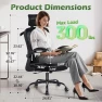 Thumbnail Ergonomic Desk Chair with Adjustable Lumbar Support and Headrest — Desk Chairs, AreShark
