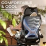 Thumbnail Ergonomic Mesh Office Chair with Footrest — Desk Chairs, ELABEST