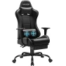 Gaming Chair with Footrest and Massage Lumbar Support — Gaming Chairs, Homall