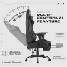 Thumbnail Gaming Chair with Footrest and Massage Lumbar Support — Gaming Chairs, Homall