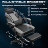Thumbnail Gaming Chair with Footrest and Massage Lumbar Support — Gaming Seating Solutions, Meilocar