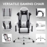 Thumbnail Gaming Chair with Footrest, Massage Lumbar Support, and Gel Pad — Gaming Chairs, Morkprism