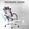 Thumbnail Gaming Chair with Footrest, Massage Lumbar Support, and Gel Pad — Gaming Chairs, Morkprism