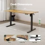 Thumbnail Large Electric Standing Desk with Lockable Wheels — Mounts, Gamork