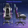 Thumbnail Massage Gaming Chair with Footrest and Lumbar Support — Desk Chairs, Mr IRONSTONE