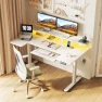 Thumbnail U Shaped Electric Standing Desk with Keyboard Tray — Monitor Stands, OffiGo