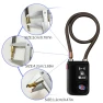 Thumbnail Keyless Bluetooth Bike/Motorcycle/Gate Lock with Alarm and Braided Steel Cable — Padlocks & Hasps, NUNET