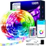 Thumbnail 100ft Color Changing LED Strip Lights Kit with Remote and App Control — LED Strips, VOLIVO