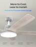 Thumbnail Smart Ceiling Fan with Lights — Ceiling Fan Wall Controls, Dreo