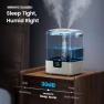 Thumbnail Smart Humidifier with Essential Oil Diffuser and Night Light — Air Moisturizers, MERONTE
