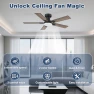Thumbnail Smart Low Profile Ceiling Fan with Lights — Ceiling Fans, cumilo