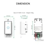 Thumbnail Smart WiFi Light Switch 3 Gang — Dimmer Switches, Lesim