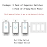 Thumbnail Smart WiFi Light Switch 3 Gang — Dimmer Switches, Lesim