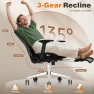 Thumbnail Ergonomic Office Chair with Footrest, Reclining Desk Chair with Adjustable Lumbar Support, 3D Armrest, Headrest & Large... — Desk Chairs, GABRYLLY