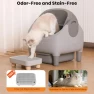 Thumbnail Automatic Self-Cleaning Litter Box with Raised Step, Open Top, and Smart App Control — Waste Bins, HALKYDY