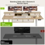Thumbnail Electric Standing Desk with 4 Drawers and Storage Shelf — Office, Grandder