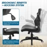 Thumbnail Ergonomic Desk Chair with Adjustable Lumbar Support and Flip-up Arms — Desk Chairs, X XISHE