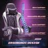 Thumbnail Gaming Chair with Footrest and Massage Lumbar Support — Gaming Chairs, Homall
