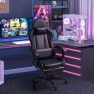 Thumbnail Gaming Chair with Footrest and Massage Lumbar Support — Gaming Chairs, Homall
